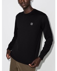 schwarzes Langarmshirt von Stone Island