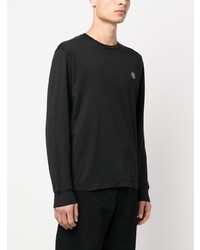 schwarzes Langarmshirt von Stone Island