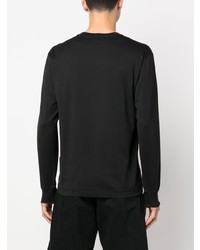 schwarzes Langarmshirt von Stone Island