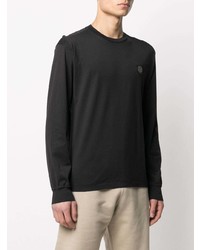 schwarzes Langarmshirt von Stone Island