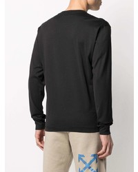 schwarzes Langarmshirt von Stone Island