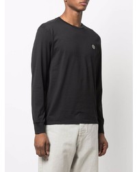 schwarzes Langarmshirt von Stone Island