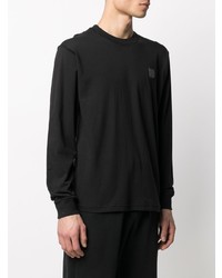 schwarzes Langarmshirt von Stone Island