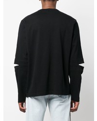 schwarzes Langarmshirt von Helmut Lang