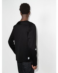 schwarzes Langarmshirt von Stone Island Shadow Project