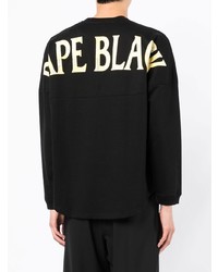 schwarzes Langarmshirt von BAPE BLACK *A BATHING APE®