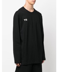 schwarzes Langarmshirt von Y-3