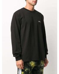 schwarzes Langarmshirt von Stussy