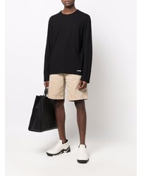 schwarzes Langarmshirt von Jil Sander