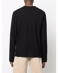 schwarzes Langarmshirt von Jil Sander