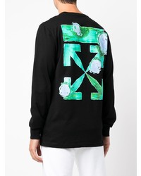 schwarzes Langarmshirt von Off-White