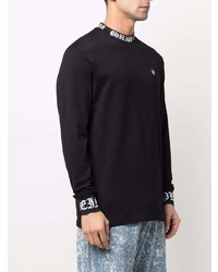 schwarzes Langarmshirt von Philipp Plein