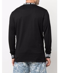 schwarzes Langarmshirt von Philipp Plein