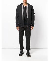 schwarzes Langarmshirt von Rick Owens