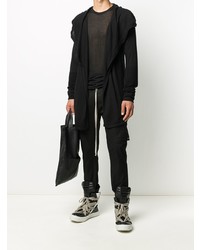 schwarzes Langarmshirt von Rick Owens