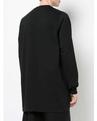 schwarzes Langarmshirt von Rick Owens