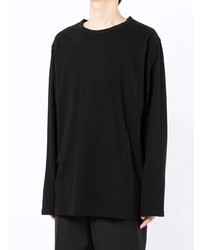 schwarzes Langarmshirt von Yohji Yamamoto