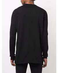 schwarzes Langarmshirt von Rick Owens