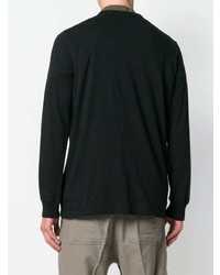 schwarzes Langarmshirt von Rick Owens