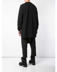 schwarzes Langarmshirt von Rick Owens