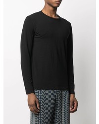 schwarzes Langarmshirt von Jil Sander