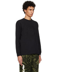 schwarzes Langarmshirt von AAPE BY A BATHING APE