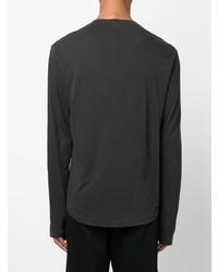 schwarzes Langarmshirt von James Perse