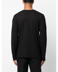 schwarzes Langarmshirt von Jil Sander