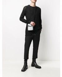 schwarzes Langarmshirt von Rick Owens