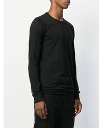 schwarzes Langarmshirt von Rick Owens