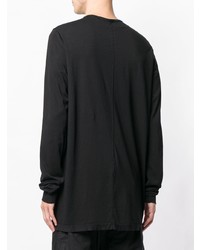 schwarzes Langarmshirt von Rick Owens DRKSHDW