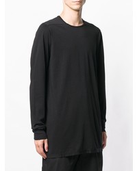 schwarzes Langarmshirt von Rick Owens DRKSHDW