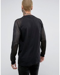 schwarzes Langarmshirt von Asos