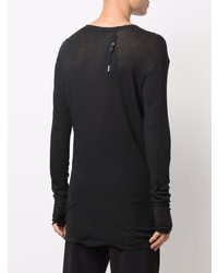 schwarzes Langarmshirt von Boris Bidjan Saberi