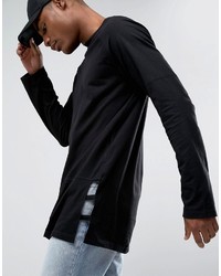 schwarzes Langarmshirt von Asos