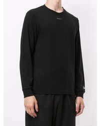 schwarzes Langarmshirt von Yohji Yamamoto