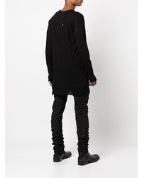 schwarzes Langarmshirt von Boris Bidjan Saberi