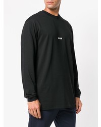 schwarzes Langarmshirt von MSGM