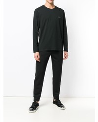 schwarzes Langarmshirt von BOSS HUGO BOSS