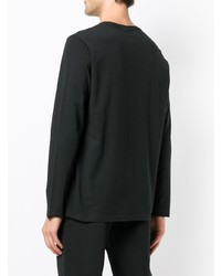 schwarzes Langarmshirt von BOSS HUGO BOSS