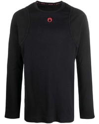 schwarzes Langarmshirt von Marine Serre