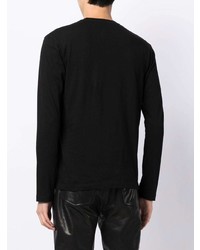 schwarzes Langarmshirt von Versace