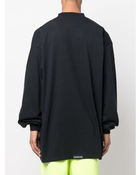 schwarzes Langarmshirt von Balenciaga