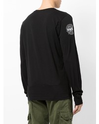 schwarzes Langarmshirt von Alpha Industries