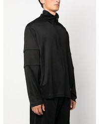 schwarzes Langarmshirt von MM6 MAISON MARGIELA