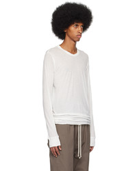 schwarzes Langarmshirt von Rick Owens