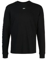 schwarzes Langarmshirt von Off-White