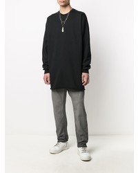 schwarzes Langarmshirt von 11 By Boris Bidjan Saberi