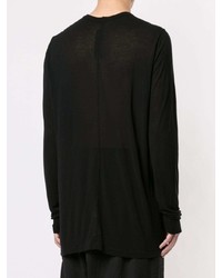 schwarzes Langarmshirt von Rick Owens