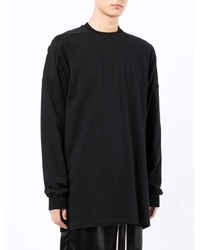 schwarzes Langarmshirt von Rick Owens